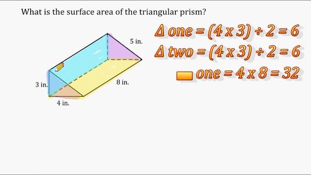 Surface Area Of A Triangular Prism смотреть онлайн