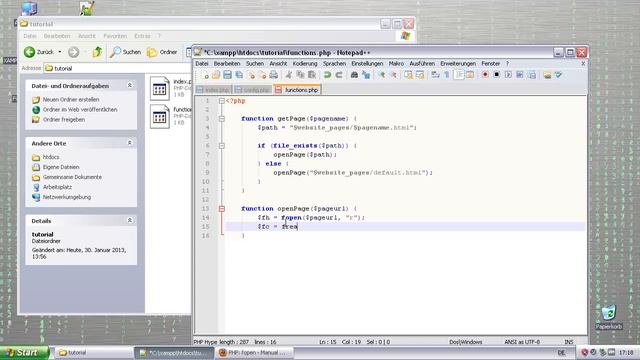 PHP Grundkurs Tutorial - #008 - Dynamische Webseite erstellen [Deutsch][HD] смотреть онлайн