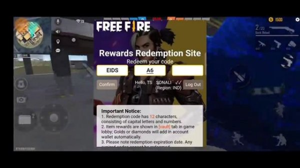 FREE FIRE REDEEM CODE TODAY 22 MAY | FREE FIRE REDEEM CODE | 23 MAY NEW WHITE JERSEY REDEEM CODE