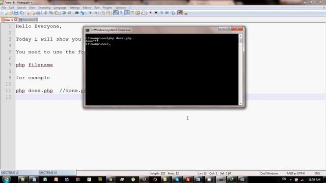 Run PHP File on terminal смотреть онлайн