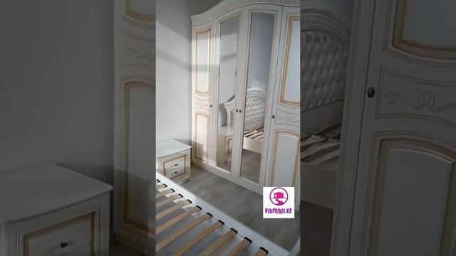 Спальный гарнитур Любава 4Д жемчуг. Производство Беларусь. Мебельный магазин Vidmebel.kz. смотреть онлайн