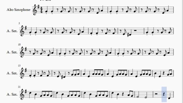 Alto Sax Sheet Music: How To Play Bad Guy By Billie Eilish