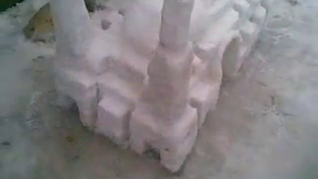 Мечеть из снега