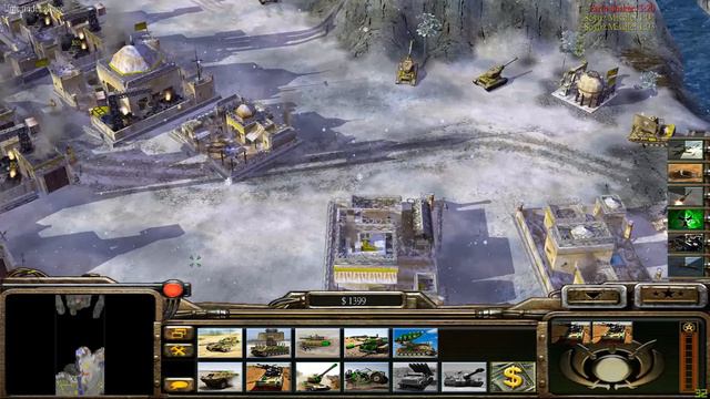 《Command & Conquer Generals shockwave(Mod)》Hard #1 General Mohmar "Deathstrike" VS General Leang смотреть онлайн