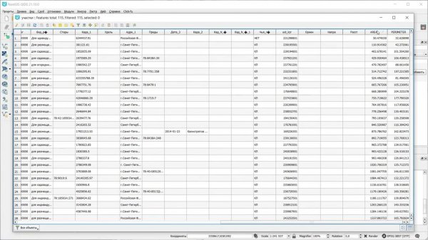 NextGIS QGIS – Расчёт площади всех участков и получение общей площади