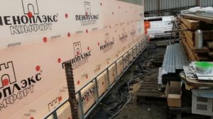 Цоколь обрешетка. Утепление фасада пеноплексом в Темрюке.