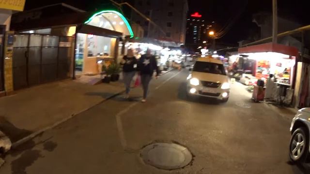 Сочи засыпает! Курортный городок просыпается...Вечерняя прогулка вблизи моря! смотреть онлайн