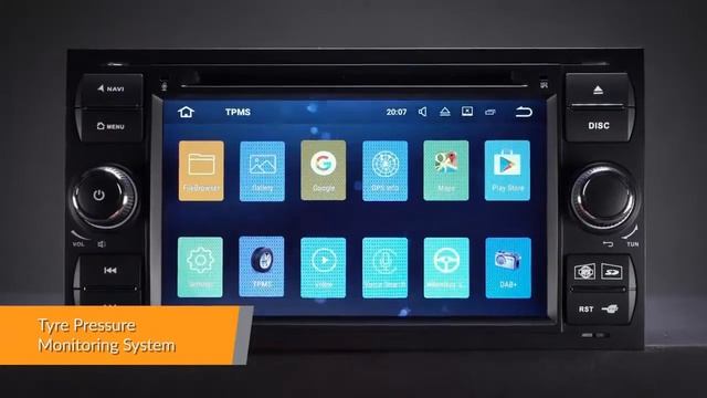 Ford - 7" Android 7.1 Car Stereo (PA77QSFP-B) смотреть онлайн