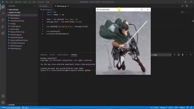 Efek Blur OpenCV Python смотреть онлайн