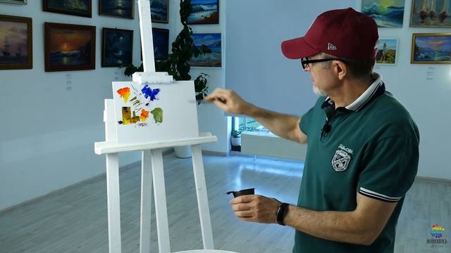 Живопись мастихином - Приёмы и техника. Георгий Харченко смотреть онлайн