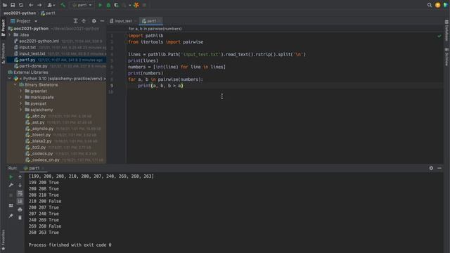 Advent of Code 2021 Day 1, Part 1, Python Solution смотреть онлайн