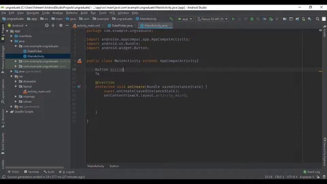 How to make Date Picker Dialog in Android Studio || Android Studio Tutorial for Beginners 2019 смотреть онлайн
