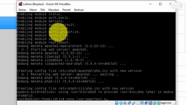 Tutorial Konfigurasi WebServer Pada Debian Server 7 смотреть онлайн