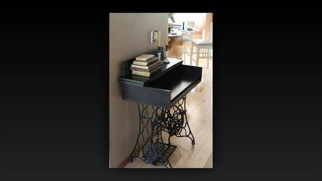 Recycled Old Sewing Machines Ideas - DIY Here @CozyHomezy - Vintage Sewing Machine DIY Furniture