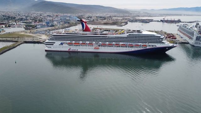 Carnival Radiance DRONE footage 2022 - 4k in port Ensenada MX смотреть онлайн