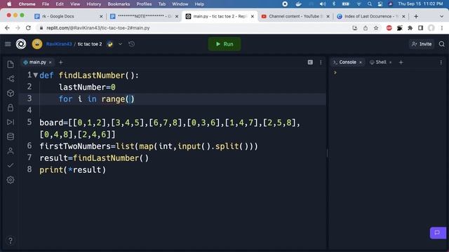 Tic Tac Toe -2 | Python Tic Tac Toe Game Program | CCBP IDP Exam Question Answer смотреть онлайн