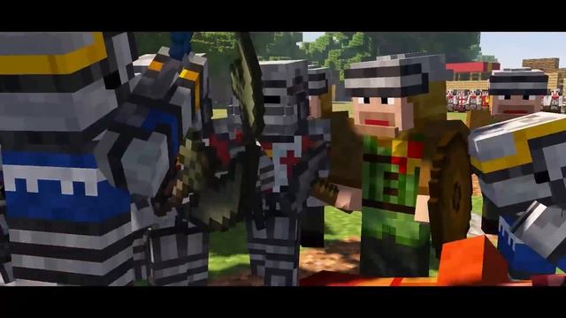 Battle of Agincourt in Minecraft | MEDIEVAL WAR смотреть онлайн