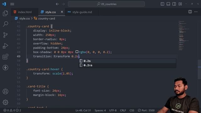 Frontend Mentor REST Countries API Project | Part - 1 | JavaScript Projects | Ep.06 смотреть онлайн