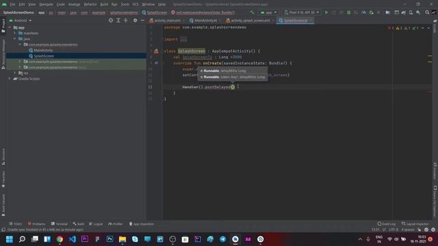 How to add splash screen in android app By kotlin смотреть онлайн