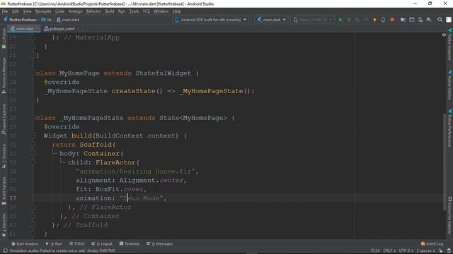 52. Animated splash screen with Flare | flutter bangla tutorials | Afran смотреть онлайн