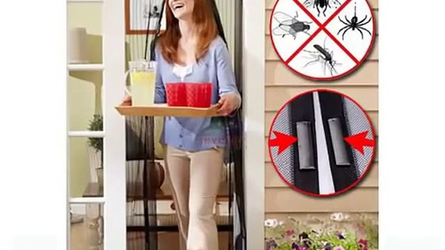 121 Антимоскитная магнитная шторка в дверной проем смотреть онлайн