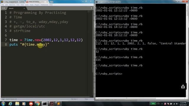 Ruby 101 : Time and Date, Part 2 - Novice to Expert in ONE Day смотреть онлайн