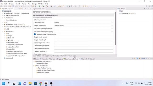 Erro no arquivo "Persistence.xml" da JPA para criar tabelas смотреть онлайн