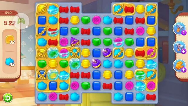 Homescapes 728-я часть || игра homescapes мод много денег смотреть онлайн