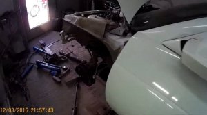 вытяжка лонжеронов удар в бок . лада приора