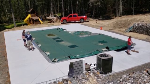 Oulton Oasis - Phase 3a - Acid etching the concrete deck смотреть онлайн