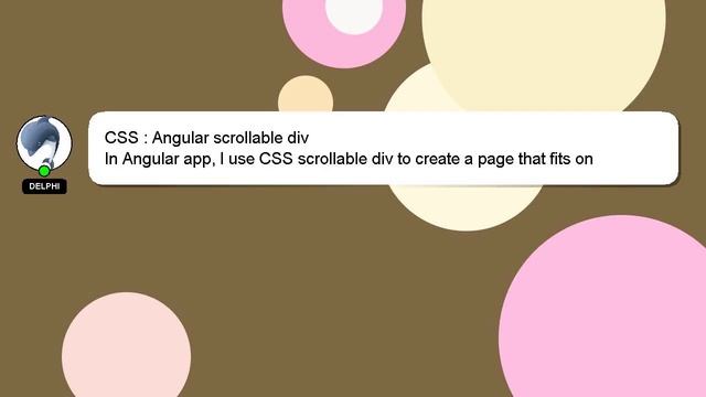 CSS : Angular scrollable div смотреть онлайн
