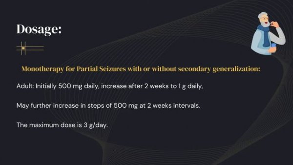 Levetiracetam,: Use, Dose, Side effects, ,Drug interactions, special precautions, contraindications