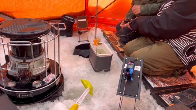 とれた小屋ふじい サーモンファクトリー 茨戸川　氷上 ワカサギ釣り 北海道 смотреть онлайн