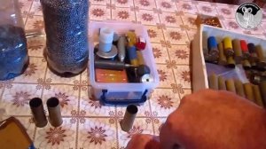 Снаряжение  латунных гильз 12 калибра для утки и перепела