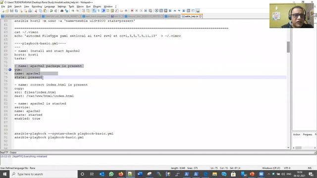 Ansible Playbook, Syntax Verification, Ansible setup (RedHat Ansible Tutorial - part 3) RedHat EX44 смотреть онлайн