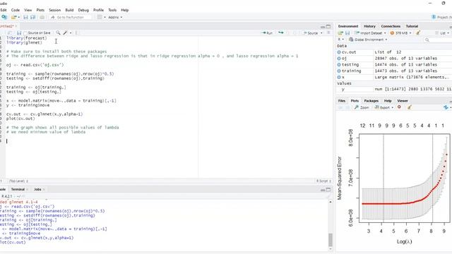 Fitting Lasso Regression on the training set with Lambda chosen by Cross Validation and Test Error. смотреть онлайн