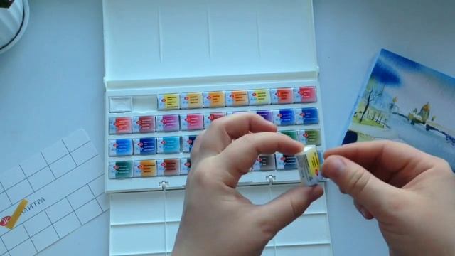 Акварельные краски "Белые ночи" Невская палитра 36 цветов смотреть онлайн