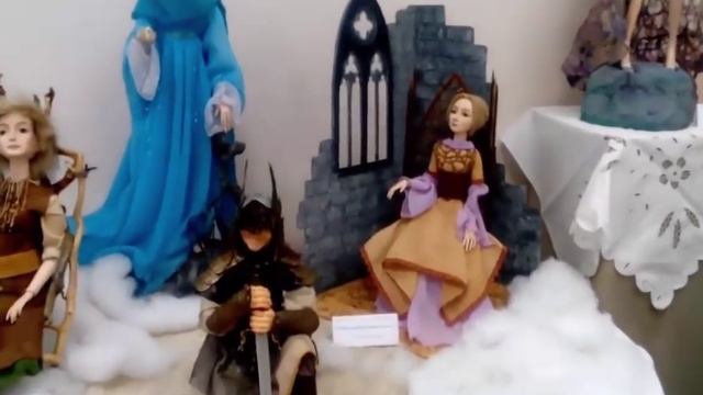 Куклы. Выставка авторской куклы "Рождественская сказка" от "Белой Стрекозы". Приволжск 2015 смотреть онлайн