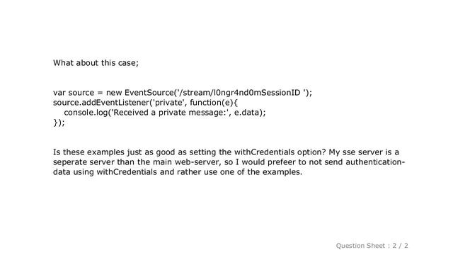 HTML : EventSource / SSE (Server-Sent-Svents) - Security смотреть онлайн