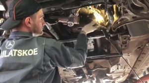 Замена рулевой рейки на Мерседесе