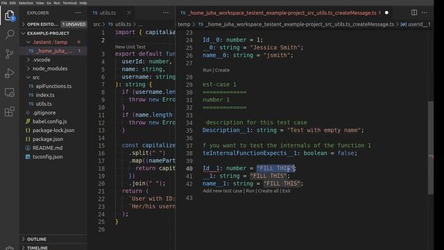 Testent creating Typescript unit tests automatically смотреть онлайн