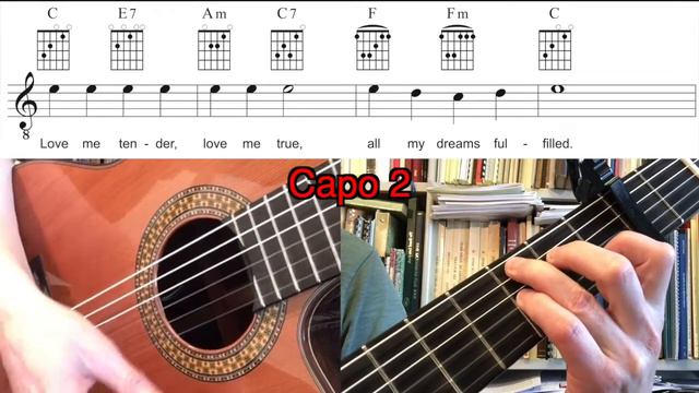 Love Me Tender - Easy Guitar Lesson смотреть онлайн