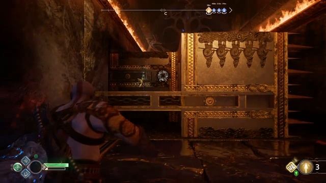 Прохождение God Of War 2018 - Черная руна. Отключить защиту в хранилище Тюра #26