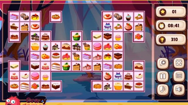 Cakes Mahjong Connect | Walkthrough CrazyGamesOnline смотреть онлайн
