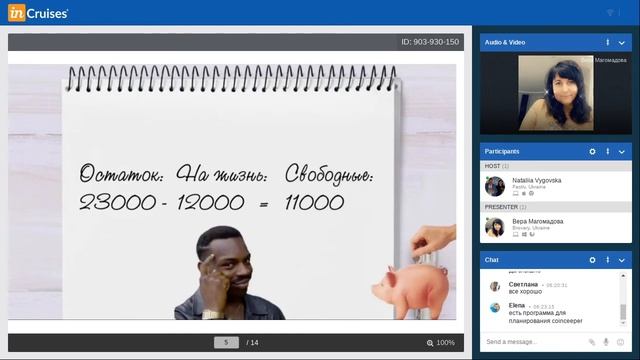 Школа позитива 06.06.20 Планирование семейного бюджета Спикер: РД Вера Магомадова