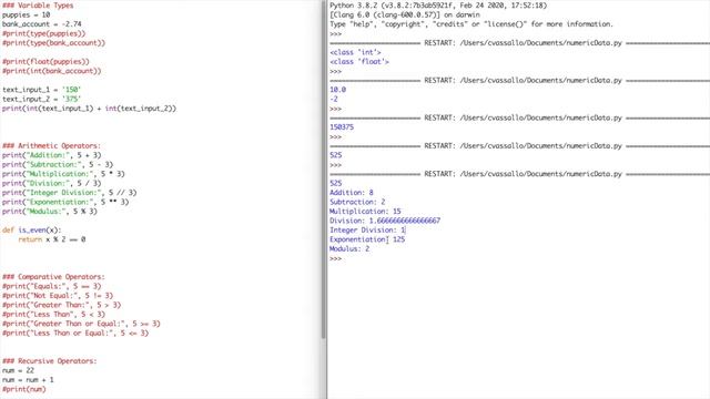 Integers, Floats, and Numeric Data смотреть онлайн