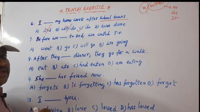 Tenses Exercise/ Practice bits on Tenses in telugu for all competitive exams смотреть онлайн