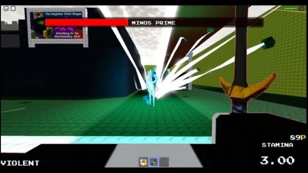 Minos prime fight(Violent diff)-Roblox