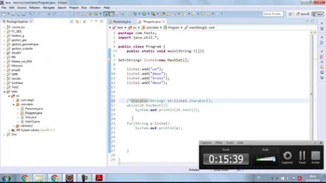 Les collections en JAVA (List - ArrayList, Set-HashSet, Map-HashSet) смотреть онлайн