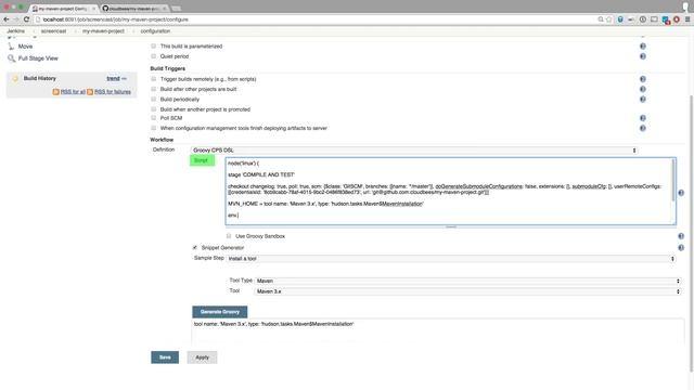 Jenkins Workflow Screencast смотреть онлайн